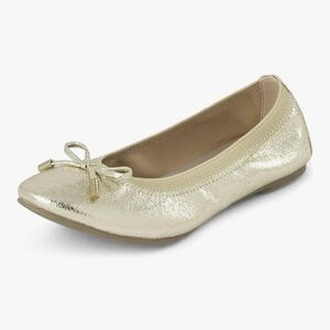 Girls  Gold Ballet Flats